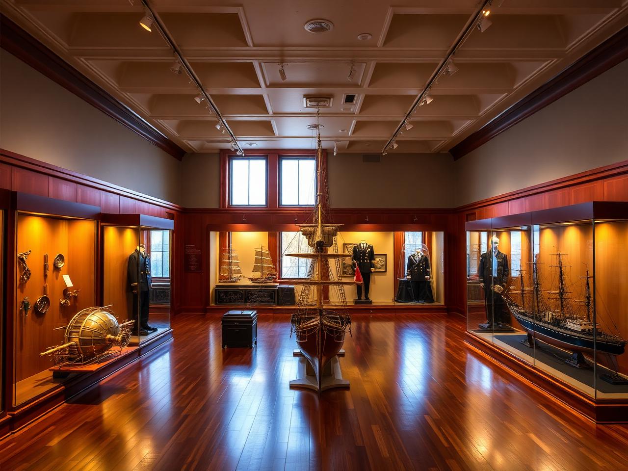Inside the Victorian Maritime Centre gallery